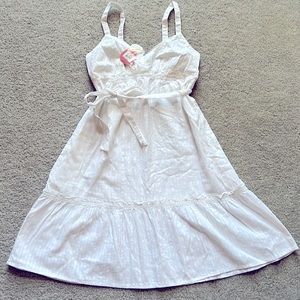 Classic White Summer Dress NWT